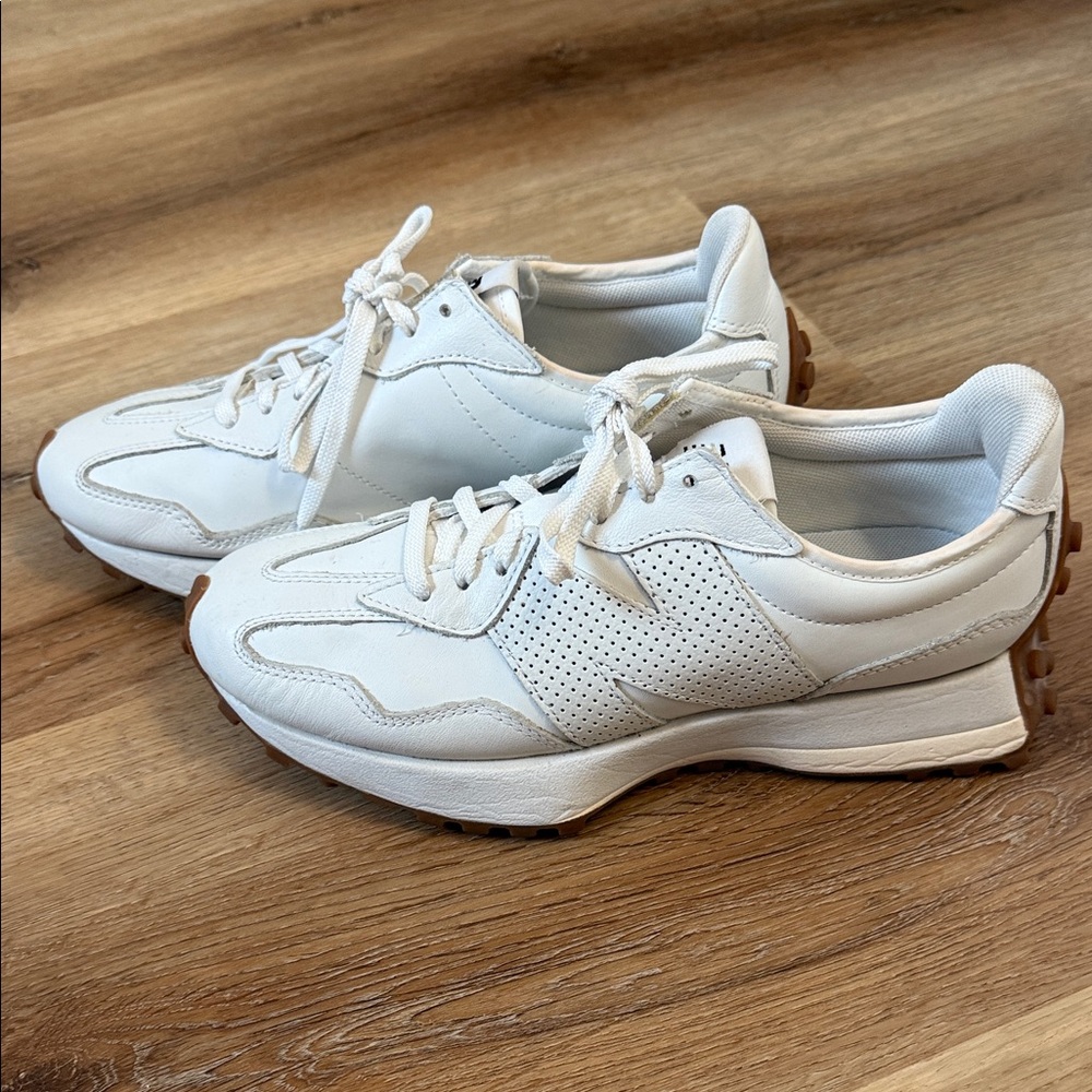 New Balance 327 White Leather